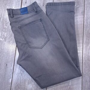 Mugsy Jeans Beans Pants Mens 33x30 Grey Stretch Denim Slim Tapered Leg